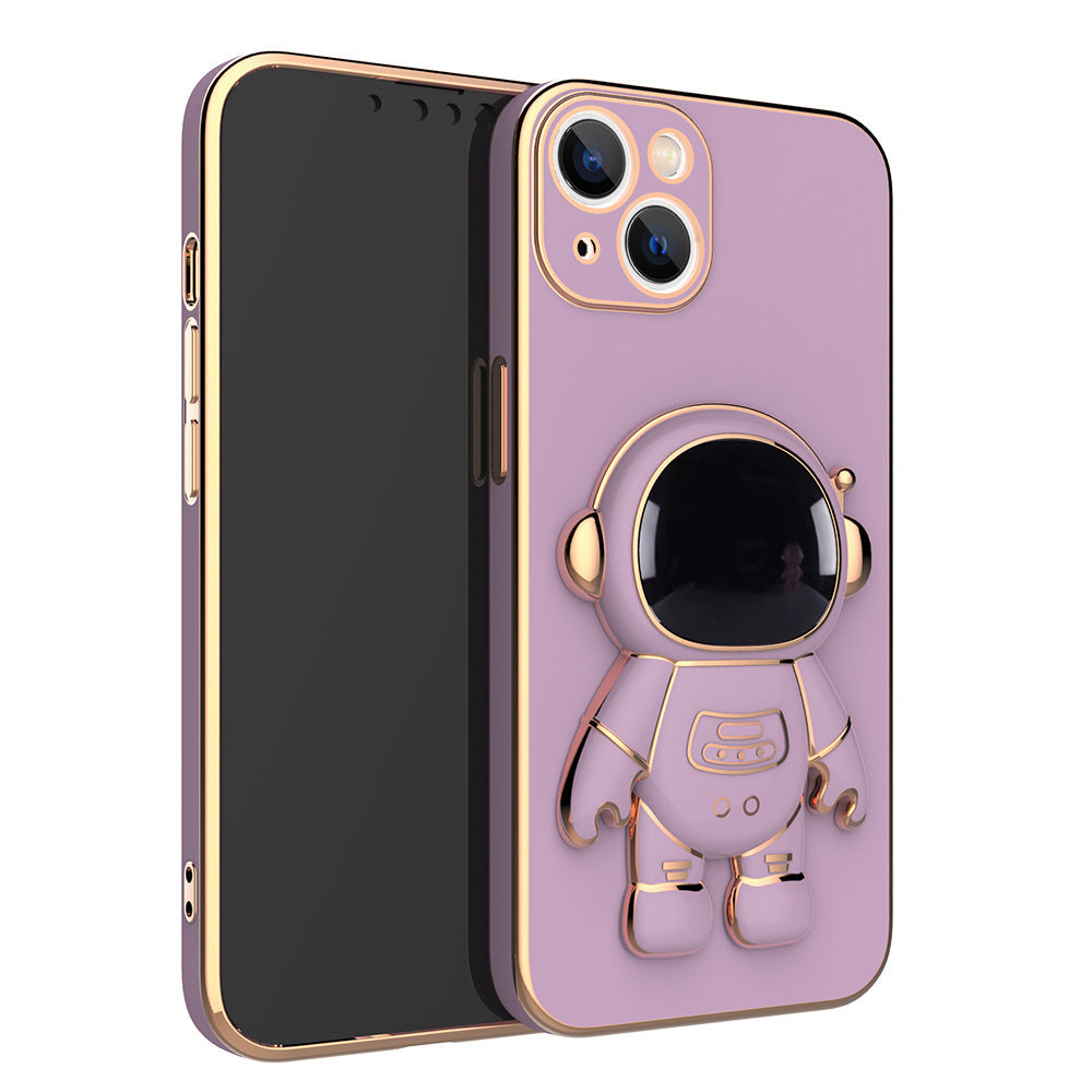 3D Astronaut Phone Case Anti-Drop Electroplating Bracket - SIMON