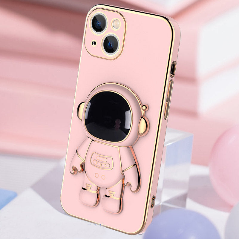 3D Astronaut Phone Case Anti-Drop Electroplating Bracket - SIMON