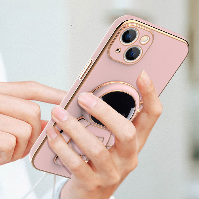 3D Astronaut Phone Case Anti-Drop Electroplating Bracket - SIMON