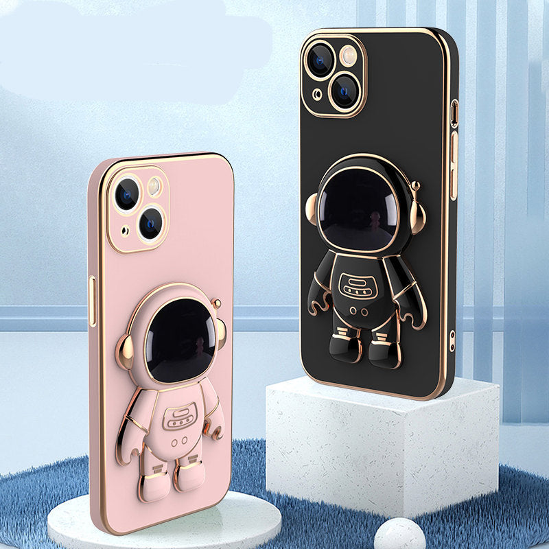 3D Astronaut Phone Case Anti-Drop Electroplating Bracket - SIMON