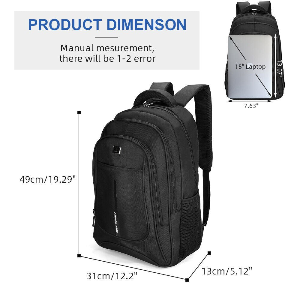 Mannen Vrouwen Laptop Rugzak 40L Grote Waterdichte Rugzak Reis Schooltas - SIMON